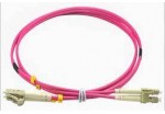 Broxnet Duplex LC/UPC to LC/UPC OM4 50/125 2.0mm 1M LSZH Fiber Patch Cable